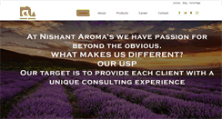 Desktop Screenshot of nishantaromas.com