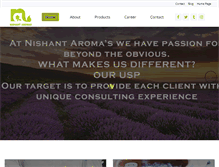 Tablet Screenshot of nishantaromas.com